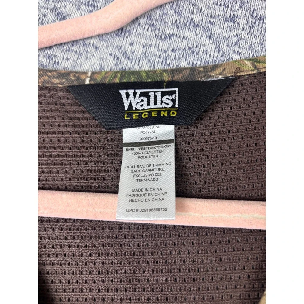 Walls Legend Shooting Vest Mens XL Brown Camo Mesh Hunting‎ DS38050